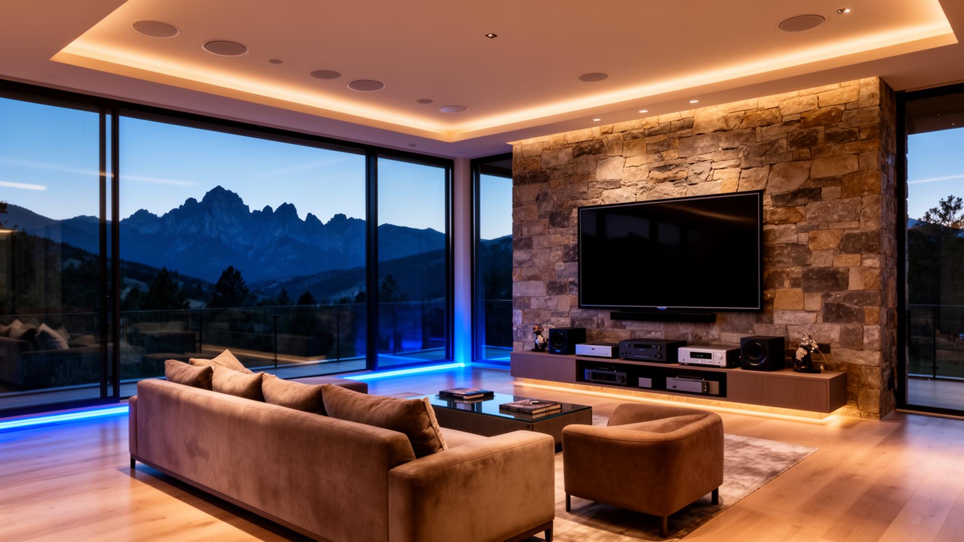 Luxury Denver home with integrated AV and smart home brands