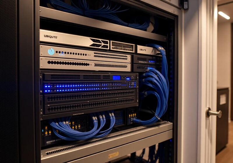 Enterprise network rack install Denver