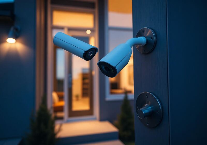 4K security camera and smart lock install Denver